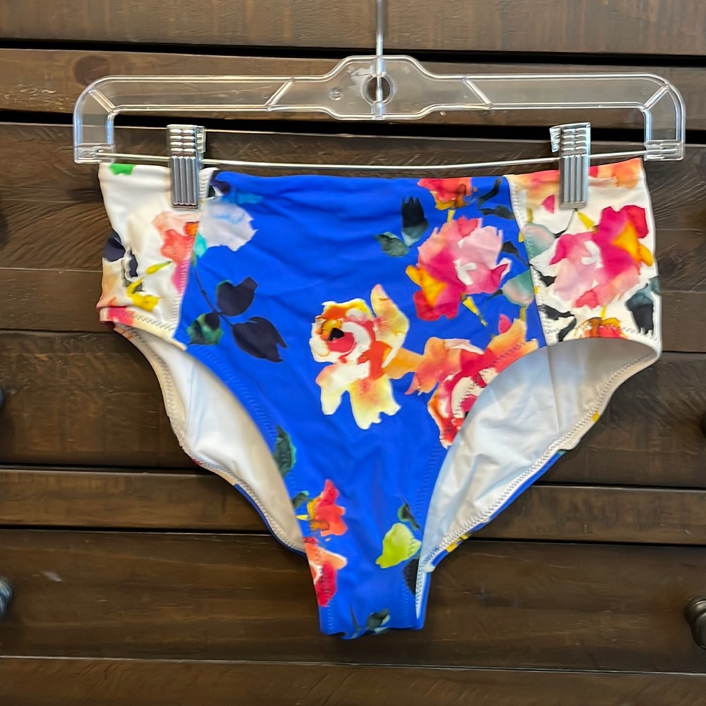 Athleta High Waist Blossom bikini bottoms size xxs